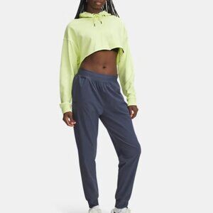 NWT Under Armour Women's UA Rival High-Rise Pants Size Medium Jogger Grey